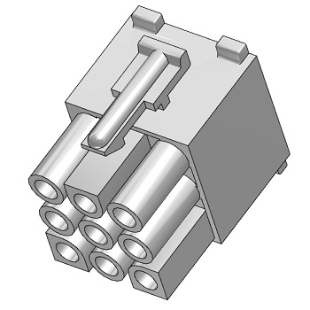 Connector, Receptacle, 9-Pin, 0.093"